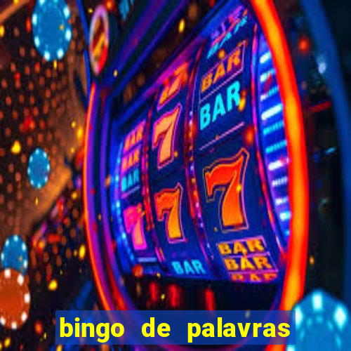 bingo de palavras cha de bebe